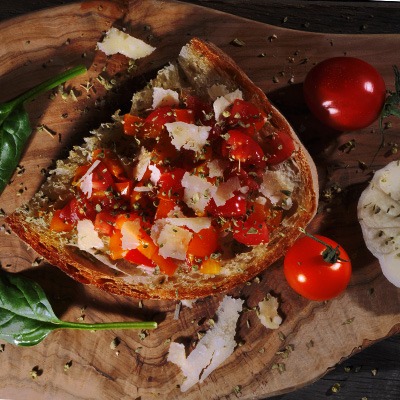 Rezeptidee Bruschetta wuerzen mit Oregano von roots-natural